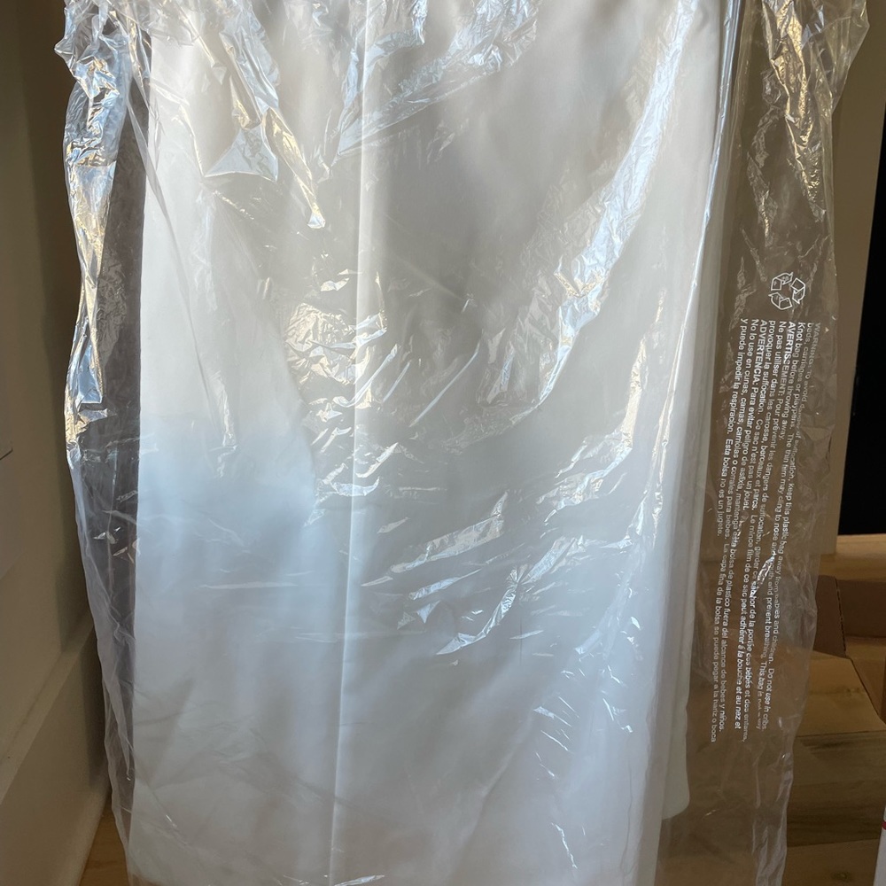 MANGO flowy wide leg high waist white palazzo pants SIZE 10 - Picture 8 of 10